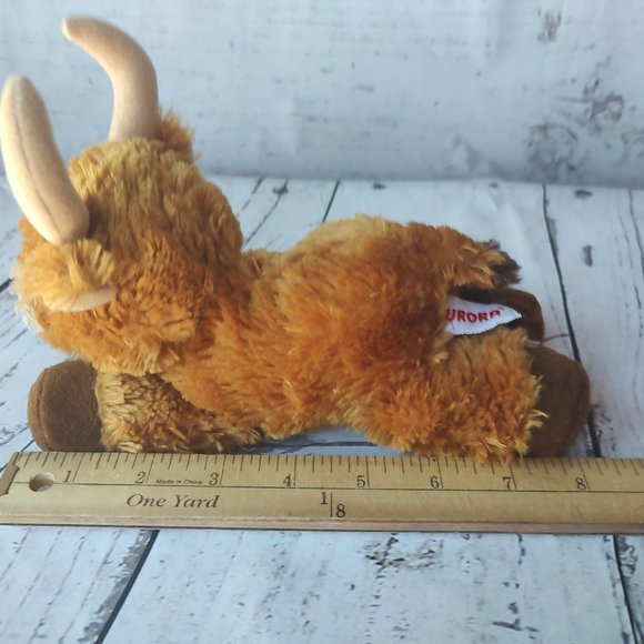 Aurora Toro Bull Flopsie Plush Stuffed Animal Toy Texas Longhorn 8" - Picture 6 of 6